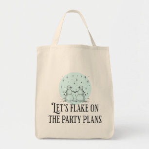 Witziges Schnee-Mann-Tasche-Geschenk für Partyplän Tragetasche