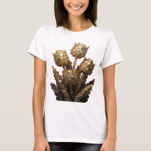 Witziges Silber ABSTRACT ART Design T-Shirt