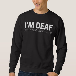 Witziges Sprichwort bin ich tot, aber auch sarkast Sweatshirt