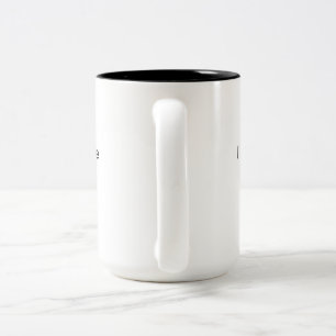 Witziges Sprichwort, "Ich mag ruhig aussehen" Tass Zweifarbige Tasse