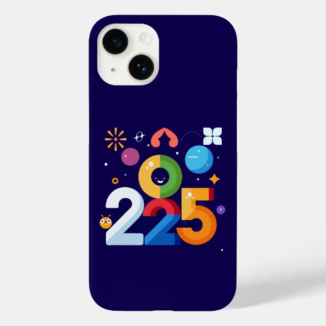 Witziges und witziges Grafikdesign 2025 Case-Mate iPhone Hülle (Rückseite)