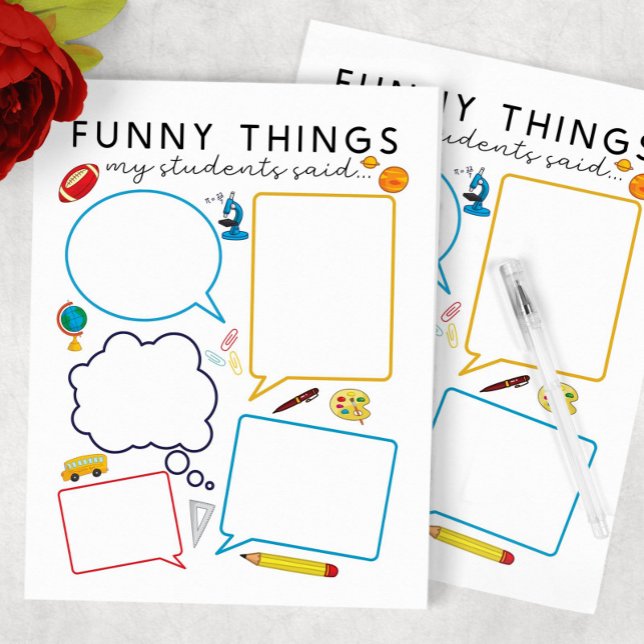 Witziges, was meine Schüler sagten Notizblock (Von Creator hochgeladen)