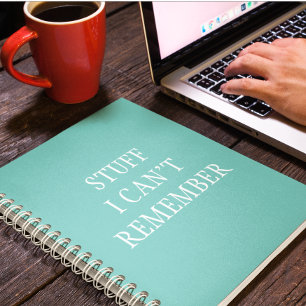 Witziges Zeug, an das ich mich nicht erinnern kann Notizblock