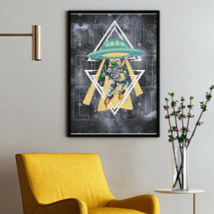 Witziges Zitat Menschen existieren nicht zum Thema Poster