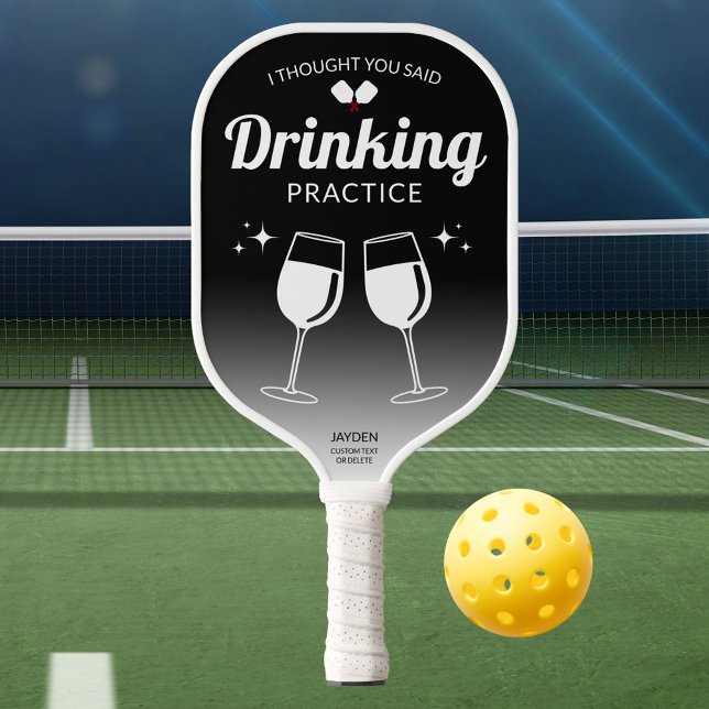 Witziges Zitat, von dem ich dachte, du sagtest Tri Pickleball Schläger (Funny Quote I Thought You Said Drinking Practice Pickleball Paddle
)