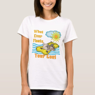 Witzziege schwimmt deine Ziege T-Shirt