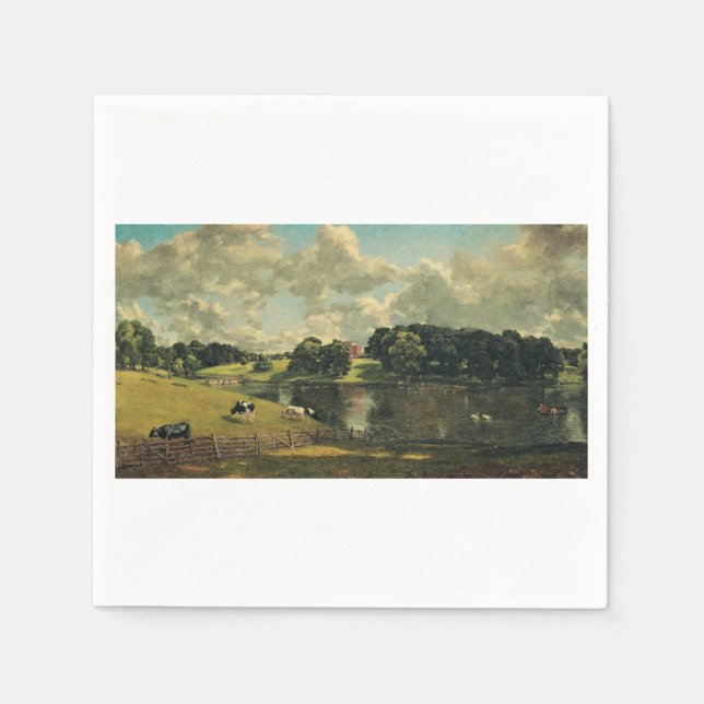 Wivenhoe Park von John Constable Serviette (Vorderseite)