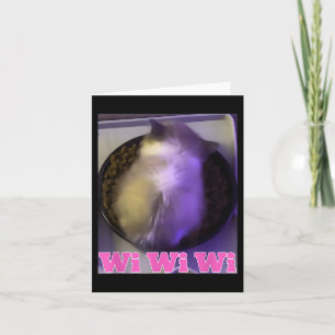 Wiwiwi Cat Meme Karte