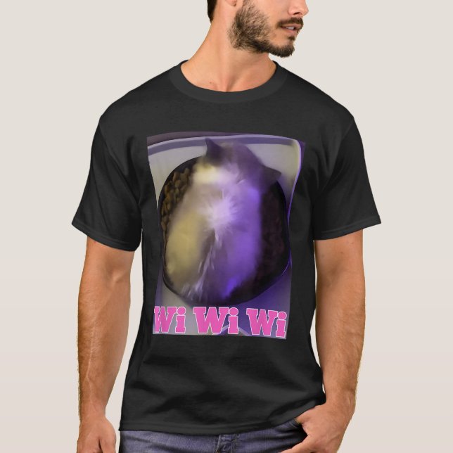 Wiwiwi Cat Meme T-Shirt (Vorderseite)