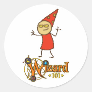 Wizard101 Branddoodle-Aufkleber Runder Aufkleber