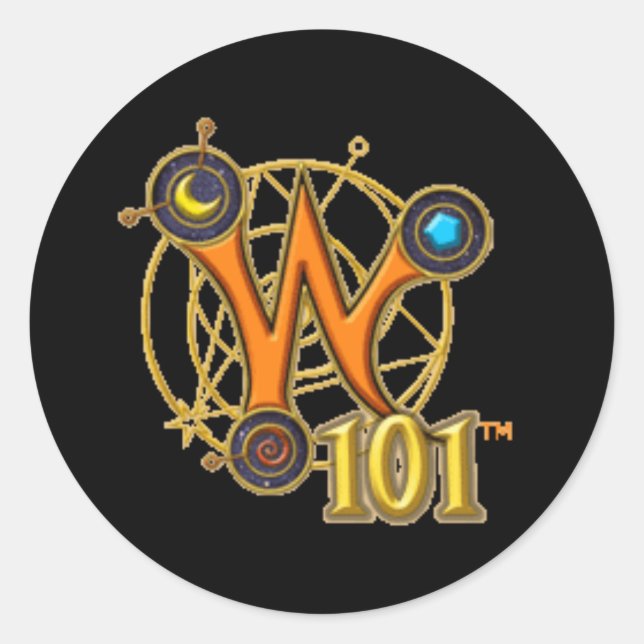 Wizard101 Logo-Aufkleber Runder Aufkleber (Vorderseite)