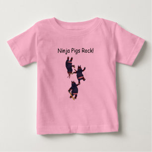 Wizard101 Ninja Pigs Rock Onesee Baby T-shirt