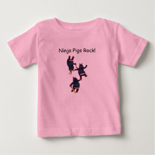 Wizard101 Ninja Schwein-Felsen Onesee Baby T-shirt