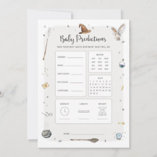 Wizard Baby Shooter Baby Predictive Game Einladung