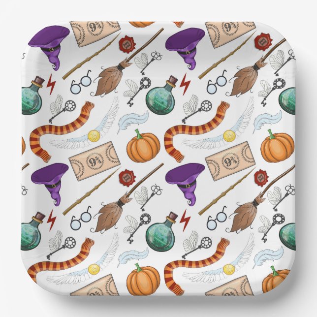 Wizard Birthday Party Pappteller (Vorderseite)