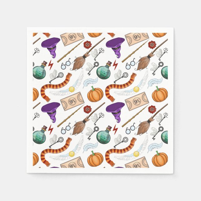 Wizard Birthday Party Serviette (Vorderseite)