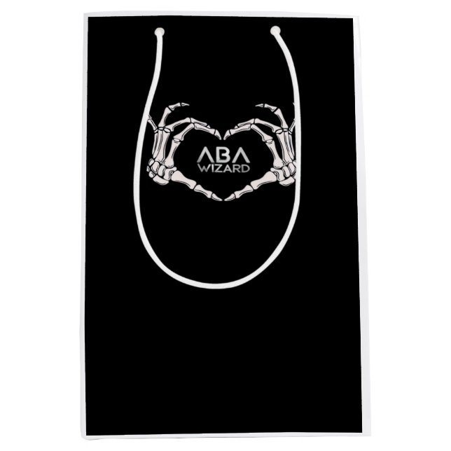 Wizard Classic - Skeleton Hands Herz Mittlere Geschenktüte (Vorderseite)