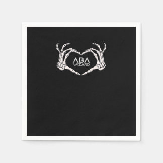 Wizard Classic - Skeleton Hands Herz Serviette