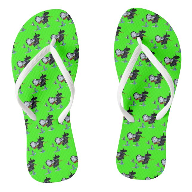 WIZARD DER OZ FLYING WITCH FLIP FLOPS (Fußbett)