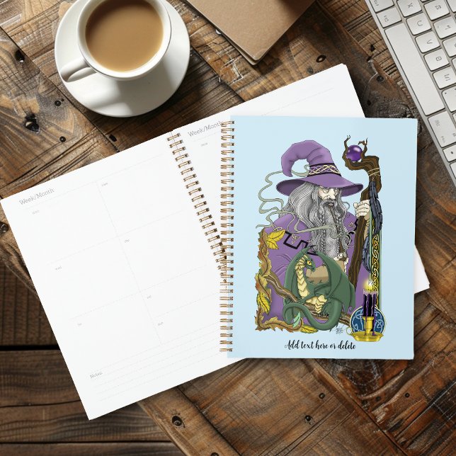 Wizard Dragon Fantasy Lila Planer (Von Creator hochgeladen)