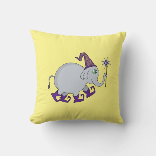 Wizard Elephant Kissen (Vorderseite)