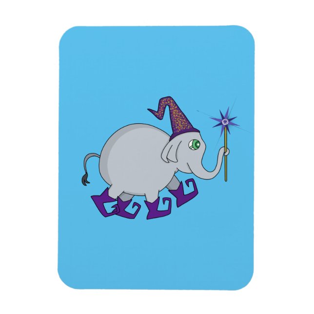 Wizard Elephant Magnet (Vertikal)