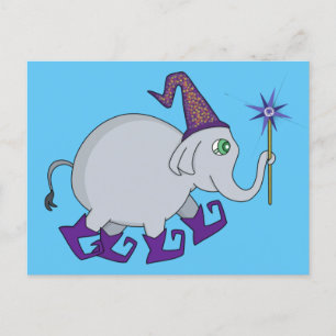 Wizard Elephant Postkarte