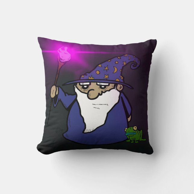 Wizard & Frog Pillow Kissen (Vorderseite)