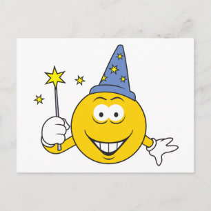 Wizard-Gesicht Postkarte