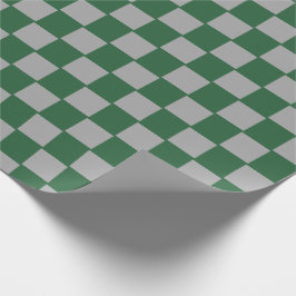 Wizard Green und Grau Checkered Geschenkpapier