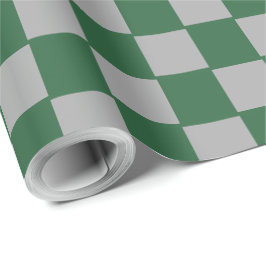 Wizard Green und Grau Checkered Geschenkpapier