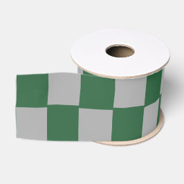 Wizard Green und Grau Checkered Ripsband
