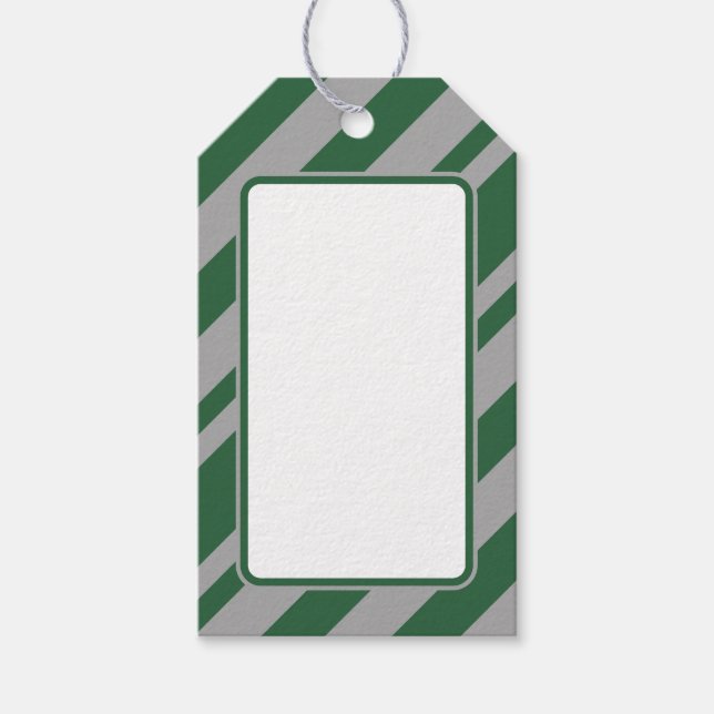 Wizard Green und Grey Blank Gift Tag Geschenkanhänger (Vorderseite)