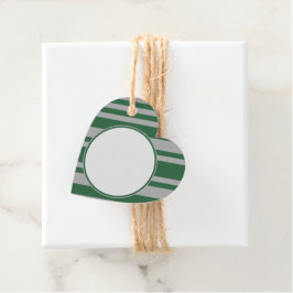 Wizard Green und Grey Blank Heart Geschenkanhänger