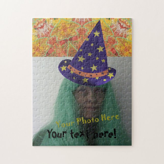 Wizard Hat Foto Halloween Jigsaw Puzzles hinzugefü (Vertikal)