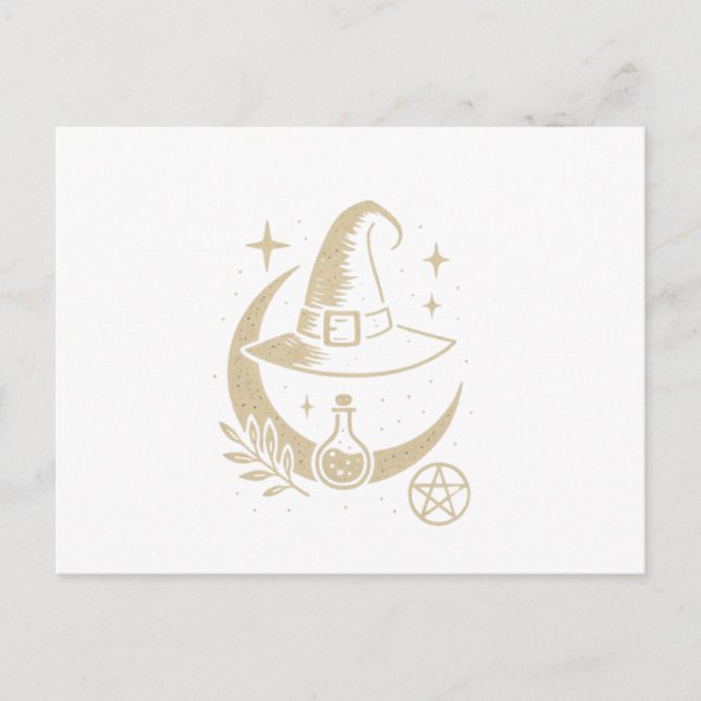 Wizard Hat Postcard - Hexerei und Magie Postkarte (Vorderseite)