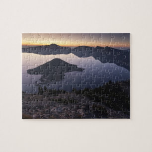 Wizard Island bei Morgengrauen, Crater Lake Nation Puzzle