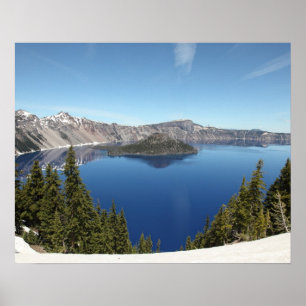Wizard Island im Crater Lake Poster