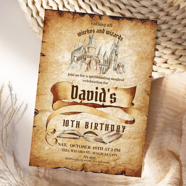 Wizard Magical Fabulous Kindergeburtstag Party Einladung (Von Creator hochgeladen)