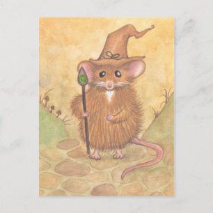 Wizard-Maus Postkarte