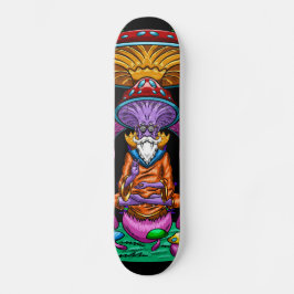 Wizard Mushroom Head Skateboard
