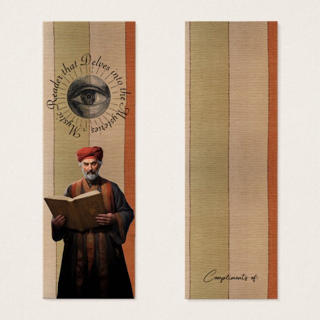 Wizard Mystic Readers von Mysteries Custom Bookmar (Vorne & Hinten)