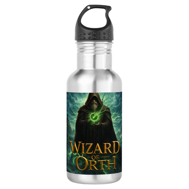 Wizard of Orth Logo Water Bottle Edelstahlflasche (Vorderseite)