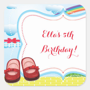 Wizard of Oz Birthday Stickers