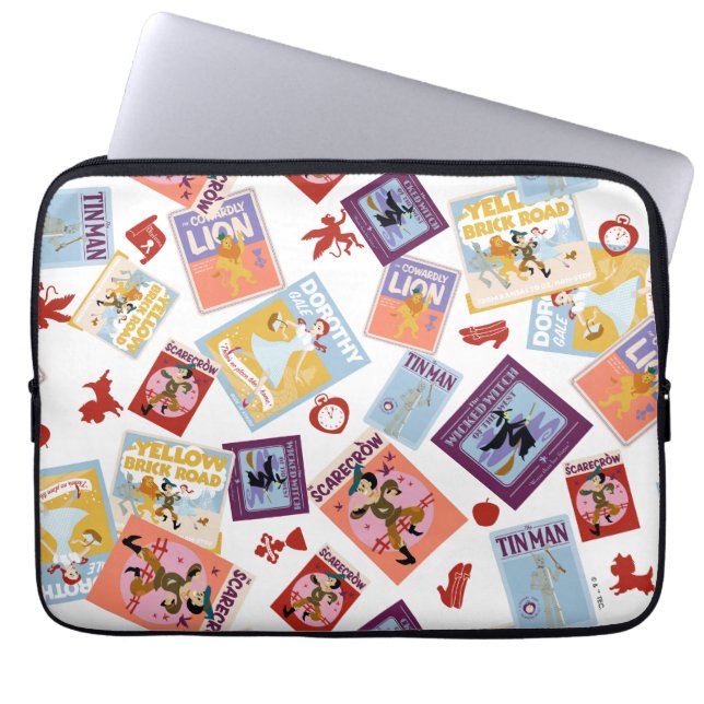 Wizard of Oz™ Character Print Toss Pattern Laptopschutzhülle (Vorderseite)
