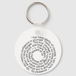 Wizard of Oz courage quote keychain Schlüsselanhänger