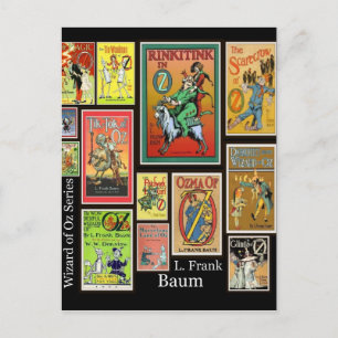 WIzard of Oz L Frank Baum Collage Postkarten
