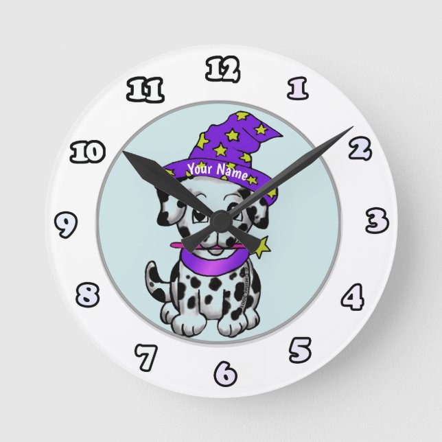 Wizard Puppy Dog Uhr (Vorderseite)