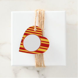 Wizard Red and Gold Blank Heft Geschenkanhänger