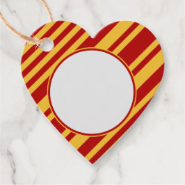 Wizard Red and Gold Blank Heft Geschenkanhänger